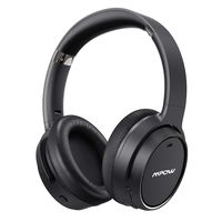 Mpow H19 Hybrid Noise Cancelling Headphones, [Upgraded] Bluetooth 5.0 Over Ear Wireless Headphones with 30H Playtime, Deep Bass, CVC 6.0 Microphone, ANC Headphones for Travel Work