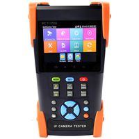 Electop 3.5 Inch IP Camera Tester Analog Camera Tester Security CCTV Tester with RJ45 TDR/POE/PTZ Control/IP Discovery/Rapid ONVIF/WIFI/8G TF Card/4K H.265/DC 12V 2A Output IPC 3500Plus