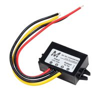 uxcell Waterproof Voltage Converter Regulator DC/DC DC 12V/24V Step-down to DC 5V 5A 25W Power Buck Transformer