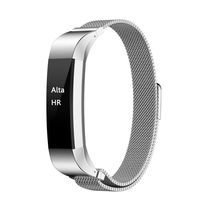 Tenker Fitbit Alta Band, Adjustable Replacement Accessories Bands Metal Wristband Band Strap for Fitbit Alta HR, Fitbit Alta (Sliver)