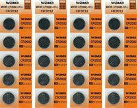 Lily's Home CR2032 Lithium 3V Batteries, 4 Cards of 5 - 20 Batteries