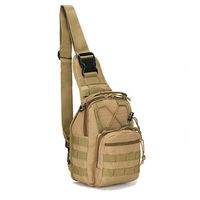 Rootless Tactical MOLLE Military Sling Daypack: Small Messenger Bag - Over the Shoulder Pack Great for Ipad or Gear Transport while Cycling, Hiking or Daily Use