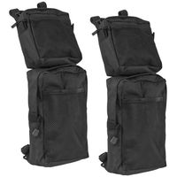 Everrich Universal ATV Fender Bags 2-Pack ATV Tank Saddle Bags waterproof-Cargo Storage Pack Hunting Bags (Black)