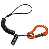 Coil Tool Lanyard with Loop End and Carabiner, Tool Weight Capacity 2 lbs, Ergodyne Squids 3156