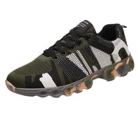 Men's Shoes,Men's Leisure Camouflage Flat Running Shoes Non-Slip Breathable Sneakers,Shoe for Men(9.5,Khaki)