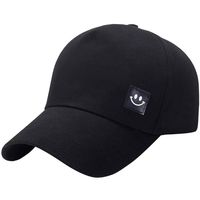 XGao Baseball Hats for Women, Unisex Womens Men Women Smile Baseball Cap Snapback Hat Adjustable Caps Breathable Casual Outdoor Kids Boys Girls Hats for Sunshade Visor Classic (Black)
