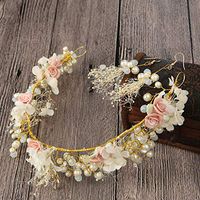 Ikevan 2019 Beads Hairpin Bohemian Dripping Rose Handwoven Pearl Hair Accessories Earrings Ladies Jewelry