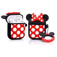 ZAHIUS Airpods Silicone Case Cool Cover Compatible for Apple Airpods 1&2 [Cartoon Series][Designed for Kids Girl and Boys](Minnie)