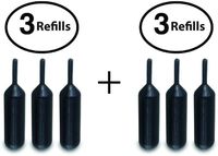 Vantamo Set of Two- 3-Pack Refills for Confidential Identity Theft Protection Roller Stamp Wide ... (2 Refill Sets)