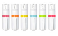 POM 6-Pack White Pepper Spray Pocket Clip Model - Maximum Strength Self Defense OC Spray Safety Flip Top 10ft Range Running and Outdoors