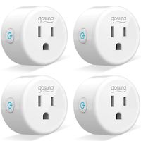 Smart Plug Gosund Smart Wifi Outlet Works with Alexa and Google Home, 2.4G Wifi Only, No Hub Required, ETL and FCC Listed 4 Pack [Upgraded Version]