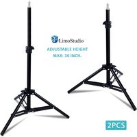 LimoStudio 2-Pack 28 inch Table Top Tripod Stand, Professional or Amateur Photographers, Mini Durable Studio Quality Tripod Light Stand Set Kit, AGG2407