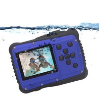 Kids Digital Camera, Vmotal Waterproof Camera for Kids with 2.0 inch TFT Display, 8MP Waterproof Digital Camera for Children Boys Girls Gift (Blue)
