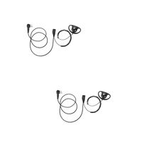 2 Pack BOMMEOW BDS15-M1 D Shape Earhanger D-Style Earpiece for Motorola Mototrbo CLS1410 XT460 DLR1020 Bearcom