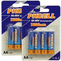 BlueDot Trading AA Rechargeable NiMH Batteries, 2600mAH/1.2V, 8 Count