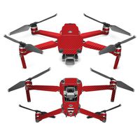 MightySkins Skin Compatible with DJI Mavic 2 Pro or Zoom - Red Carbon Fiber | Protective, Durable, and Unique Vinyl Decal wrap Cover | Easy to Apply, Remove, and Change Styles | Made in The USA