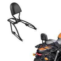 XMT-MOTO Two-Up Luggage Rack W/Sissy Bar Backrest fits for 2015-2020 Harley Davidson Street 500 XG500/750 XG750