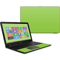 MightySkins Skin Compatible with HP 15t Laptop 15.6" (2017) - Solid Lime Green | Protective, Durable, and Unique Vinyl Decal wrap Cover | Easy to Apply, Remove, and Change Styles | Made in The USA
