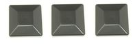 JSP Manufacturing Plastic New Fence Post Black Caps 4X4 (3 5/8") Pressure Treated Wood Made in USA MULITPACK Wholesale Bulk (3)