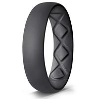 Egnaro Inner Arc Ergonomic Breathable Design, Silicone Wedding Ring for Women, Women's Silicone Wedding Band