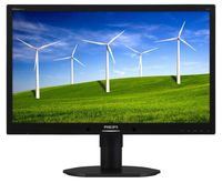 Philips 220B4LPCB 22"Class LED Monitor, 16:10, 1680 x 1050, Power Sensor, 5ms, VGA, DVI, Spk, USB Hub, HA