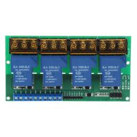 YYG-4 Four Way Relay Module, 30A Control Panel Optocoupler Isolation High Power AC 250V/30A, Less Than DC 30V/30A(5VDC)