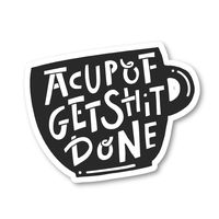 Coffee Quotes Sticker Funny Coffee Quotes Stickers - Laptop Stickers - 2.5" Vinyl Decal - Laptop, Phone, Tablet Vinyl Decal Sticker S7346