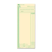 TOPS Time Cards, Weekly, 1-Sided, 3-3/8" x 8-1/4", Manila, Green Print, 100-Count (12613)