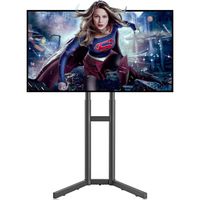 Suptek TV Floor Stand Against The Wall for 32-70 inch TVs LED LCD Screens Height Adjustable TV Cart (ML5273-2)