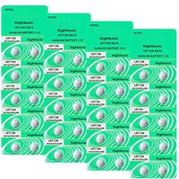 40 pcs Pack - AG10 389 189 LR1130 Battery 1.5V Button Cell Batteries Nightkonic (40 Battery Count)