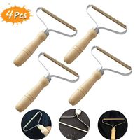 4 Pcs Portable Lint Remover - Clothes Fuzz Shaver - Reusable Double Sided Lint Remover Travel Brush for Removing Lint Dust in Sweater Woven Coat and Furniture (4 Pack)