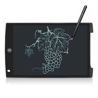 LCD Writing Tablet,Colorful Screen Electronic Writing Board Doodle Pads Drawing Board Gifts for Kids + Erase Button (12inch)