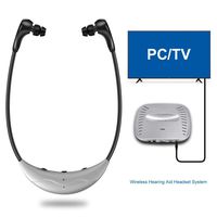 Wireless TV Headphone Transimitter Bluetooth Smart TV Headset with Extra Soft Earbuds, Support RCA & 3.5MM Inputs/Volume Balance Adjustment