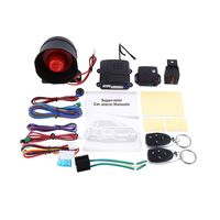 Remote Car Alarm Security System, 1-Way Alarm and Keyless Entry System with Shock Sensor & 2 Remotes
