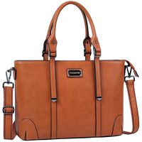 ZMSnow Laptop Bag,Work Tote Bag Fits Up to 15.6 Inch Laptop Tablet for Women Business Travel (brown)