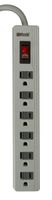 Woods 041450 6-Outlet Surge Protector with 2-Foot Cord, 250 Joules of Protection