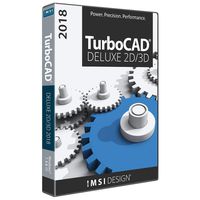 TurboCAD Deluxe 2018 DVD CAD Software For Windows