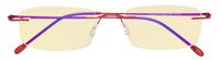 CessBlu Blue Light Blocking Glasses for Men Women Reading Computer Anti Glare UV Protection Eyeglasses Rimless Bendable (Red)+0.75