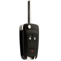 Car Key Fob Keyless Entry Remote Flip fits 2010-2017 Chevy Equinox, Sonic, Terrain (OHT01060512 3-btn)