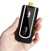 Portable Android TV Stick H96 Pro Mini PC Android TV Box Android 7.1 [2G+8G] Amlogic S912 Octa Core 64 Bit True 4K HDR TV Dongle [HDMI 2.0] 2.4GHZ WIFI [Bluetooth 4.1] Smart Set Top Box