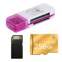 Detectorcatty Gold with Card Reader Micro-SD Sd Tf Memory Card Class 10 Quality Memory Particles Memory Card Large Capacity