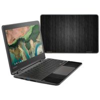 MightySkins Skin Compatible with Lenovo 300e Chromebook 11.6" (2018) - Black Wood | Protective, Durable, and Unique Vinyl Decal wrap Cover | Easy to Apply, Remove, and Change Styles | Made in The USA