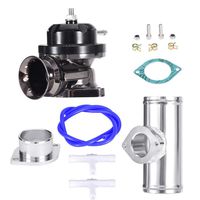 Universal Billet Aluminum Type-RS Turbo Blow Off Valve Bov+2.5＂Flange Pipe Black