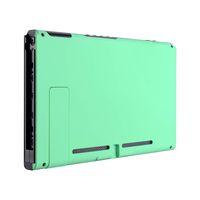 eXtremeRate Soft Touch Grip Mint Green Console Back Plate DIY Replacement Housing Shell Case for Nintendo Switch Console with Kickstand - JoyCon Shell NOT Included
