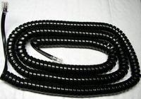 5 Pack of Black 25' Ft Long Handset Cords for Nortel Phone Norstar Meridian M Series M7100 M7208 M7310 M7324 M2000 M2006 M2008 M2112 M2216 M2317 M2616 Centrex M5000 Curly Coil Lot by DIY-BizPhones