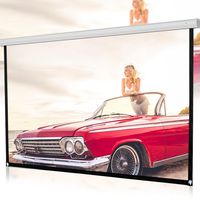 Sinfu Projector Screen for 1PC 60inch/72inch/84inch/100inch/120inch HD 16:9 Home Cinema Theater Projection Portable Screen (84inch, White C)