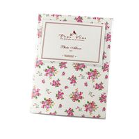 Insho 80 Pockets 5 inches Floral Fuji Wide Instant Mini Book Photo Album for Fuji Instax WIDE 210 Films, Fuji Instax WIDE 200 Films, Fuji Instax Wide 300 Films, Fuji FP100C, Fuji FP 3000B - White