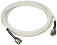MPD Digital RG8x-W-PL259-2ft VHF Antenna Cable RF CB & AIS White Marine Mini-8 8X Coaxial Jumper Silver Teflon PL-259 connectors 2' - with Polyolefin Cross-Linked Strain Relief