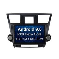 SYGAV Android 9.0 Car Radio for 2008-2012 Toyota Highlander with Carplay Android Auto10.2 Inch Touch Screen GPS Navigation
