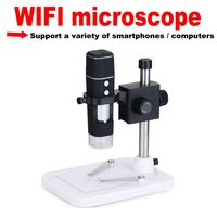 HD500X Digital WIFI Microscope 8LED 25x-500x Magnifier Support IOS/Android Wireless Biological Microscope Loupes